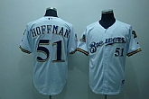 Milwaukee Brewers #51 Hoffman white[40th patch] Jerseys,baseball caps,new era cap wholesale,wholesale hats